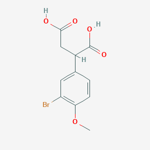 B2474813 2-(3-Bromo-4-methoxyphenyl)succinic acid CAS No. 327098-82-8