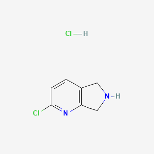 B2474873 2-Chloro-6,7-dihydro-5H-pyrrolo[3,4-b]pyridine hydrochloride CAS No. 1841081-37-5
