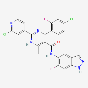 molecular formula C24H16Cl2F2N6O B2474917 GSK-25 CAS No. 874119-56-9