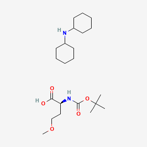 molecular formula C22H42N2O5 B2474950 N-cyclohexylcyclohexanamine;(2S)-4-methoxy-2-[(2-methylpropan-2-yl)oxycarbonylamino]butanoic acid CAS No. 349545-91-1