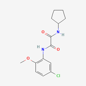 molecular formula C14H17ClN2O3 B2474960 N1-(5-chloro-2-methoxyphenyl)-N2-cyclopentyloxalamide CAS No. 941999-57-1