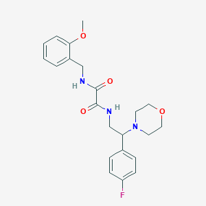 molecular formula C22H26FN3O4 B2475087 N1-(2-(4-fluorophenyl)-2-morpholinoethyl)-N2-(2-methoxybenzyl)oxalamide CAS No. 941871-38-1