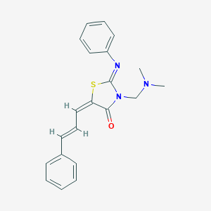 3-((Dimethylamino)methyl)-5-cinnamylidene-2-(phenylimino)-4-thiazolidinone