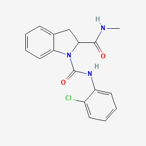 molecular formula C17H16ClN3O2 B2475102 N1-(2-chlorophenyl)-N2-methylindoline-1,2-dicarboxamide CAS No. 1101206-17-0