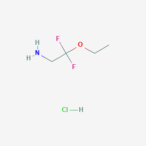 molecular formula C4H10ClF2NO B2475150 2-Ethoxy-2,2-difluoroethan-1-amine hydrochloride CAS No. 2194846-13-2