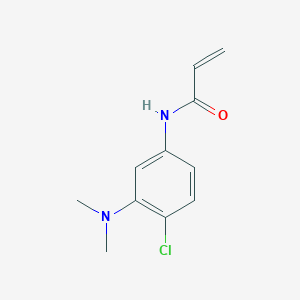 B2475171 N-[4-Chloro-3-(dimethylamino)phenyl]prop-2-enamide CAS No. 2361646-23-1