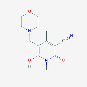 6-Hydroxy-1,4-dimethyl-5-(morpholinomethyl)-2-oxo-1,2-dihydro-3-pyridinecarbonitrile