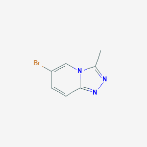 molecular formula C7H6BrN3 B024752 6-Bromo-3-methyl-[1,2,4]triazolo[4,3-a]pyridine CAS No. 108281-78-3