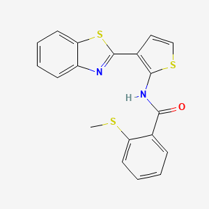 N-(3-(benzo[d]thiazol-2-yl)thiophen-2-yl)-2-(methylthio)benzamide