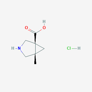 (1S,5S)-5-Methyl-3-azabicyclo[3.1.0]hexane-1-carboxylic acid;hydrochloride