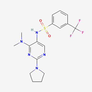 N-(4-(dimethylamino)-2-(pyrrolidin-1-yl)pyrimidin-5-yl)-3-(trifluoromethyl)benzenesulfonamide