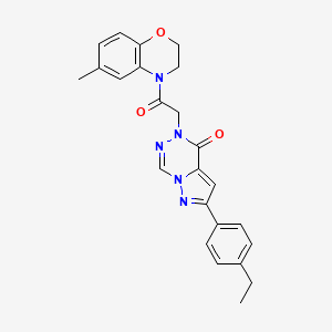 2-(4-ethylphenyl)-5-[2-(6-methyl-2,3-dihydro-4H-1,4-benzoxazin-4-yl)-2-oxoethyl]pyrazolo[1,5-d][1,2,4]triazin-4(5H)-one