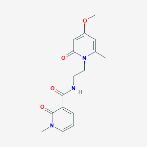 N-(2-(4-methoxy-6-methyl-2-oxopyridin-1(2H)-yl)ethyl)-1-methyl-2-oxo-1,2-dihydropyridine-3-carboxamide
