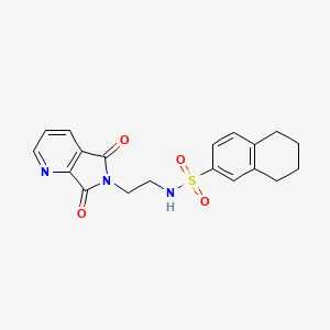 N-(2-(5,7-dioxo-5H-pyrrolo[3,4-b]pyridin-6(7H)-yl)ethyl)-5,6,7,8-tetrahydronaphthalene-2-sulfonamide