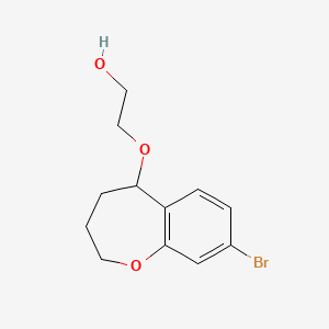 2-[(8-Bromo-2,3,4,5-tetrahydro-1-benzoxepin-5-yl)oxy]ethan-1-ol