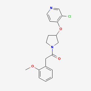 1-(3-((3-Chloropyridin-4-yl)oxy)pyrrolidin-1-yl)-2-(2-methoxyphenyl)ethanone