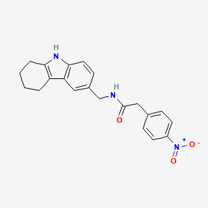2-(4-nitrophenyl)-N-((2,3,4,9-tetrahydro-1H-carbazol-6-yl)methyl)acetamide