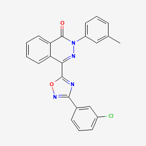 4-[3-(3-chlorophenyl)-1,2,4-oxadiazol-5-yl]-2-(3-methylphenyl)phthalazin-1(2H)-one