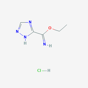 ethyl 4H-1,2,4-triazole-3-carboximidate hydrochloride