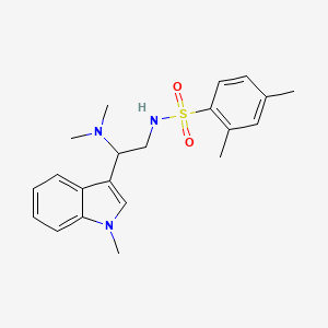 N-(2-(dimethylamino)-2-(1-methyl-1H-indol-3-yl)ethyl)-2,4-dimethylbenzenesulfonamide