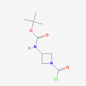 tert-butyl N-(1-carbonochloridoylazetidin-3-yl)carbamate