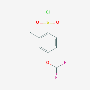 4-(Difluoromethoxy)-2-methylbenzene-1-sulfonyl chloride