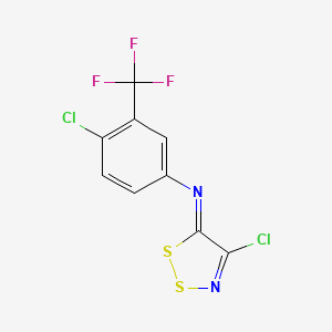 4-chloro-N-(4-chloro-5H-1,2,3-dithiazol-5-yliden)-3-(trifluoromethyl)aniline
