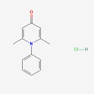 4(1H)-Pyridone, 2,6-dimethyl-1-phenyl-, hydrochloride