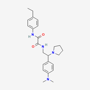 N1-(2-(4-(dimethylamino)phenyl)-2-(pyrrolidin-1-yl)ethyl)-N2-(4-ethylphenyl)oxalamide