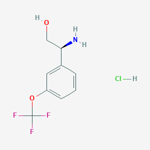(2S)-2-Amino-2-[3-(trifluoromethoxy)phenyl]ethanol;hydrochloride