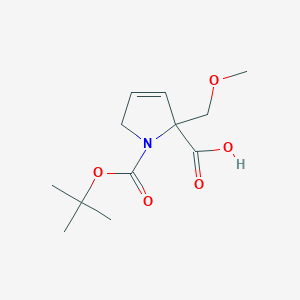 5-(Methoxymethyl)-1-[(2-methylpropan-2-yl)oxycarbonyl]-2H-pyrrole-5-carboxylic acid