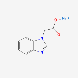 molecular formula C9H7N2NaO2 B2475326 sodium 2-(1H-1,3-benzodiazol-1-yl)acetate CAS No. 68392-61-0