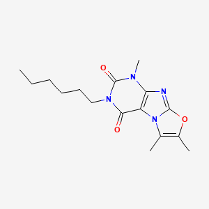 3-hexyl-1,6,7-trimethyloxazolo[2,3-f]purine-2,4(1H,3H)-dione