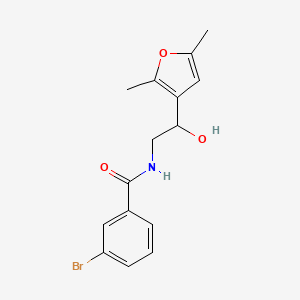 molecular formula C15H16BrNO3 B2475352 3-bromo-N-[2-(2,5-dimethylfuran-3-yl)-2-hydroxyethyl]benzamide CAS No. 2320954-15-0