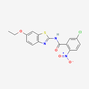 5-chloro-N-(6-ethoxy-1,3-benzothiazol-2-yl)-2-nitrobenzamide