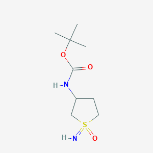 Tert-butyl N-(1-imino-1-oxothiolan-3-yl)carbamate