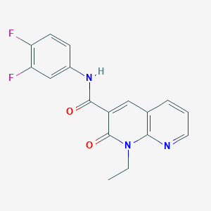 N-(3,4-difluorophenyl)-1-ethyl-2-oxo-1,2-dihydro-1,8-naphthyridine-3-carboxamide