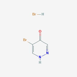 molecular formula C4H4Br2N2O B2475448 5-Bromopyridazin-4-ol hydrobromide CAS No. 1884550-23-5