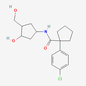 1-(4-chlorophenyl)-N-(3-hydroxy-4-(hydroxymethyl)cyclopentyl)cyclopentanecarboxamide