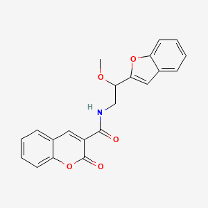 N-(2-(benzofuran-2-yl)-2-methoxyethyl)-2-oxo-2H-chromene-3-carboxamide