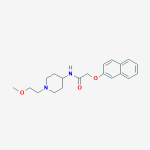 molecular formula C20H26N2O3 B2475511 N-(1-(2-methoxyethyl)piperidin-4-yl)-2-(naphthalen-2-yloxy)acetamide CAS No. 1421523-52-5