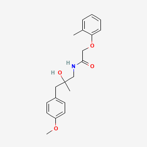 molecular formula C20H25NO4 B2475524 N-[2-hydroxy-3-(4-methoxyphenyl)-2-methylpropyl]-2-(2-methylphenoxy)acetamide CAS No. 1396799-11-3