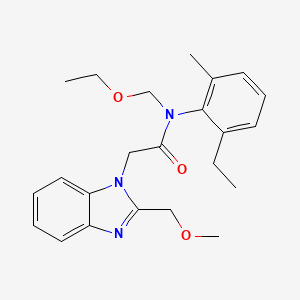 molecular formula C23H29N3O3 B2475564 N-(ethoxymethyl)-N-(2-ethyl-6-methylphenyl)-2-[2-(methoxymethyl)-1H-1,3-benzodiazol-1-yl]acetamide CAS No. 871561-99-8