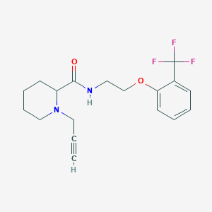 1-(prop-2-yn-1-yl)-N-{2-[2-(trifluoromethyl)phenoxy]ethyl}piperidine-2-carboxamide