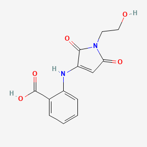 2-((1-(2-hydroxyethyl)-2,5-dioxo-2,5-dihydro-1H-pyrrol-3-yl)amino)benzoic acid
