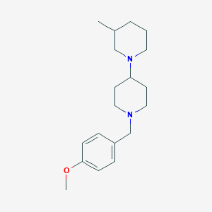 molecular formula C19H30N2O B247572 1'-(4-methoxybenzyl)-3-methyl-1,4'-bipiperidine 