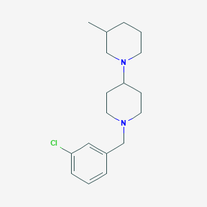 molecular formula C18H27ClN2 B247574 1'-(3-chlorobenzyl)-3-methyl-1,4'-bipiperidine 