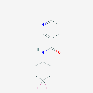 molecular formula C13H16F2N2O B2475752 N-(4,4-difluorocyclohexyl)-6-methylpyridine-3-carboxamide CAS No. 2034561-24-3