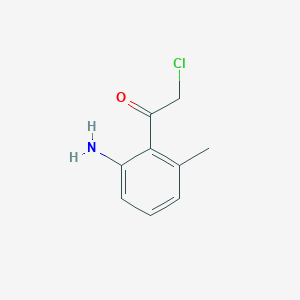 molecular formula C9H10ClNO B024758 1-(2-Amino-6-methylphenyl)-2-chloroethanone CAS No. 109532-24-3