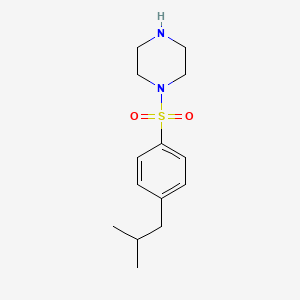 molecular formula C14H22N2O2S B2475820 1-(4-Isobutyl-benzenesulfonyl)-piperazine CAS No. 626207-13-4